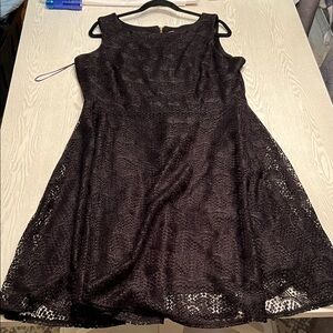 Danny & Nicole Black Lace Mini Dress